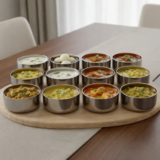 Vinod Stainless Steel Vati Katori Set of 12 Pieces (150ml each)