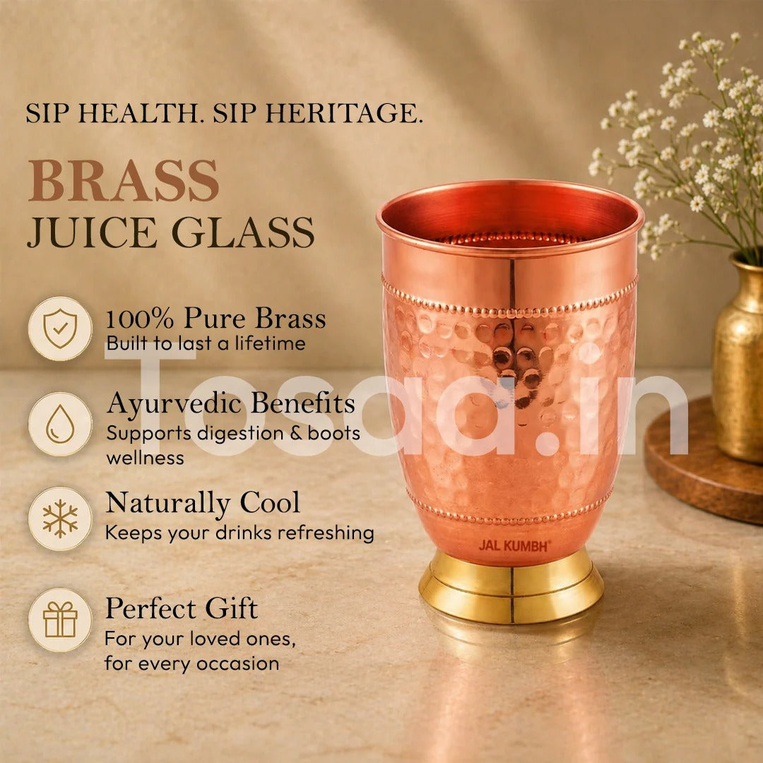 Tosaa Jalkumbh Copper Juice Glass