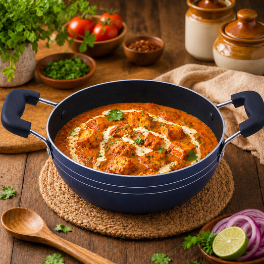 Tosaa Non-Stick Kadhai 18cm Aluminium Black
