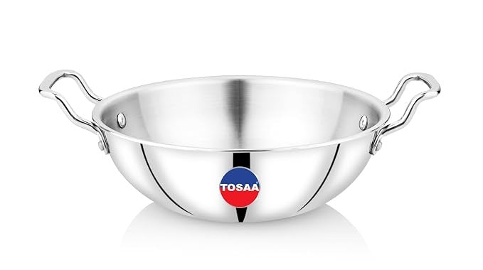 Tosaa SS Tri-Ply Kadhai without Lid 20cm