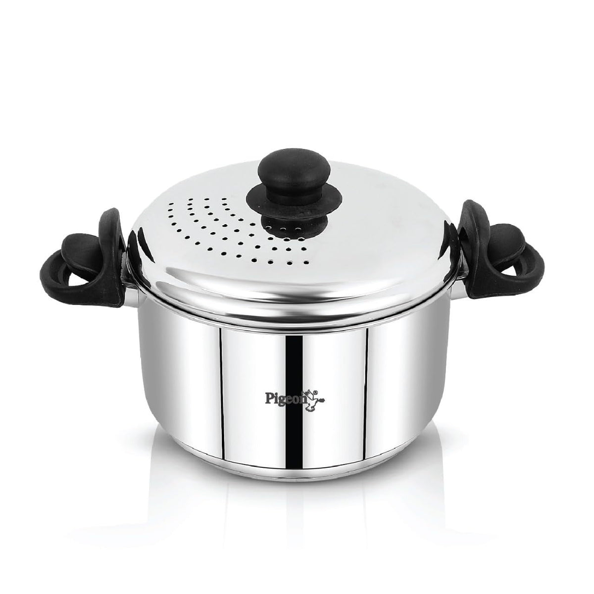 Pigeon Stainless Steel Strainer Mate Without Glass Lid (3.7 Liter)