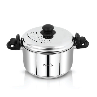 Pigeon Stainless Steel Strainer Mate Without Glass Lid (3.7 Liter)