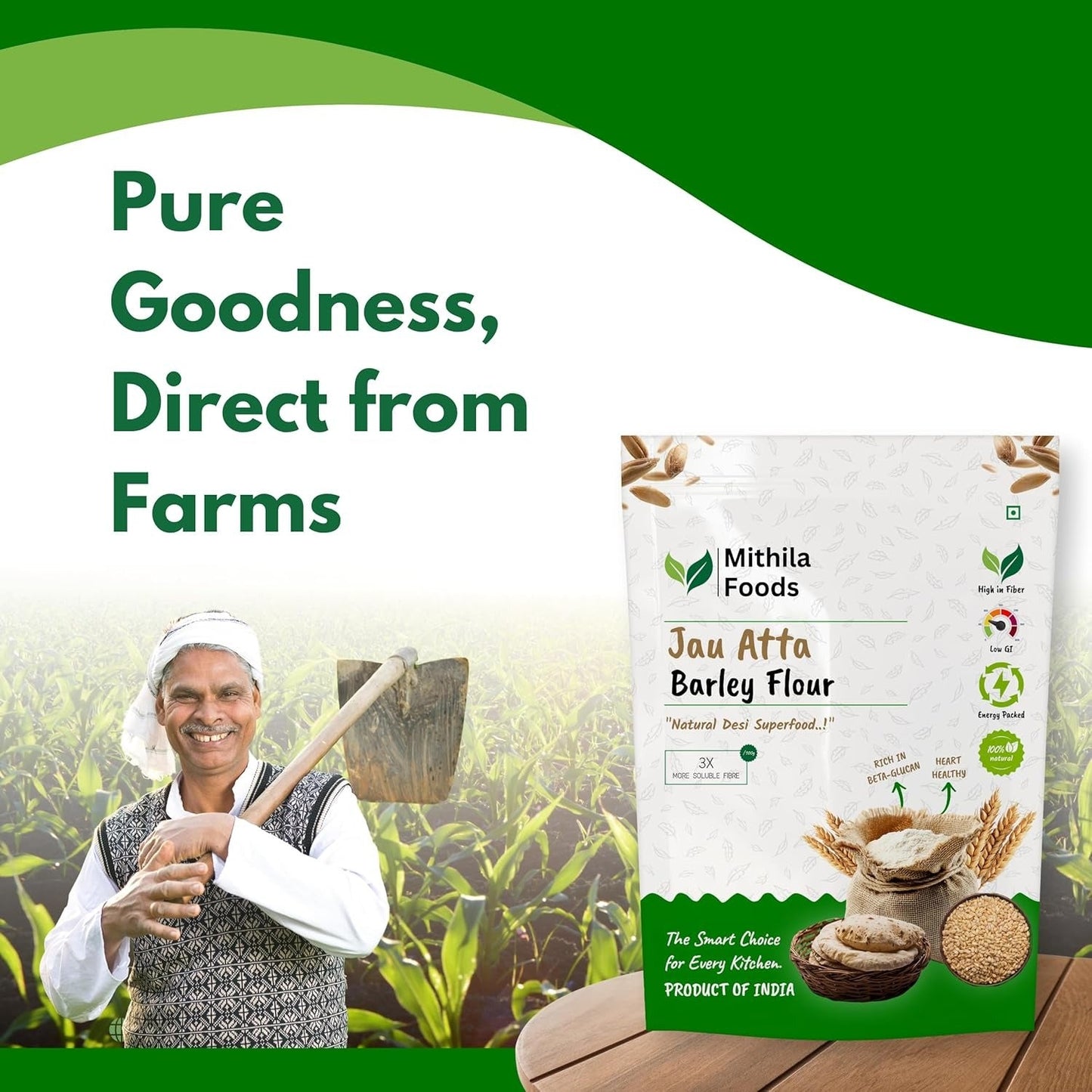 Mithila Foods Jau Atta