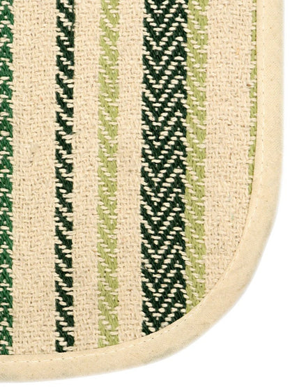 Saral HomeStripe Cotton Anti Slip Yoga Mat