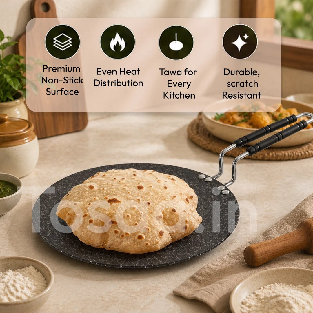 Tosaa Roti Tawa Classic Range Non-Stick Cookware 25cm