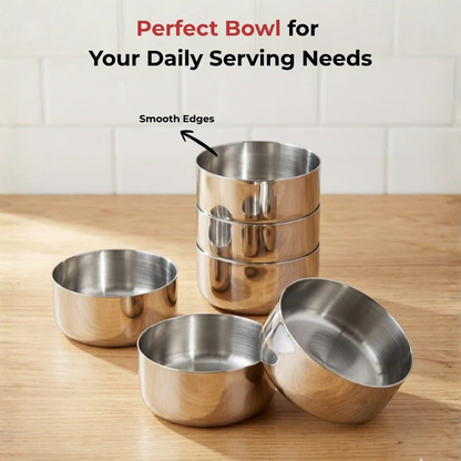 Vinod Stainless Steel Vati Katori Set of 12 Pieces (150ml each)