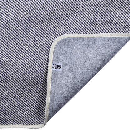 Saral Home Plain Solid Cotton Anti Slip Yoga Mat