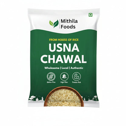 Mithila Foods Usna Chawal - Authentic Bihari Parboiled Rice