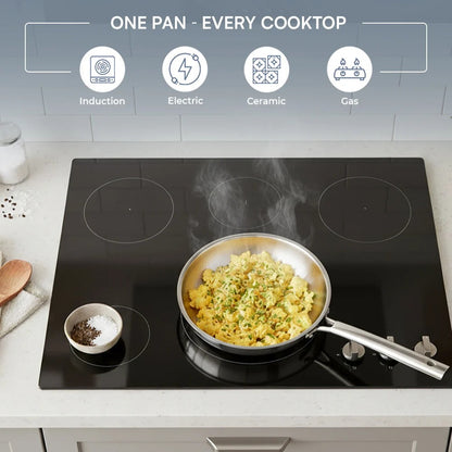 Kraft Futuretec Triply Stainless Steel Frypan Induction Friendly - 20 cm