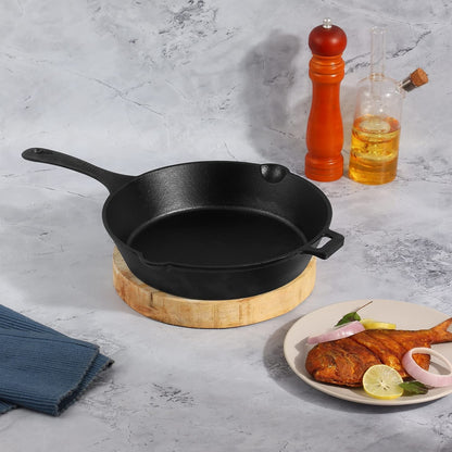 Kraft Infinity Pre-Seasoned Cast Iron Frypan 16cm Induction Friendly