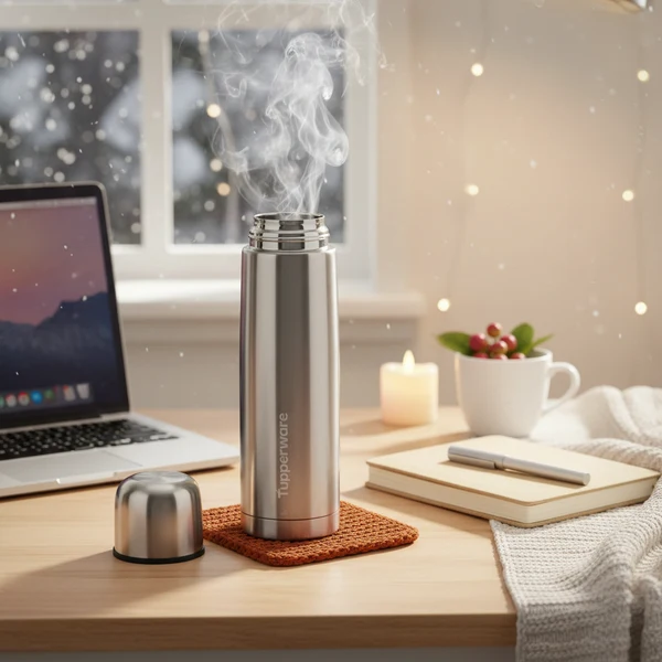 Tupperware Stainless Steel Insulated Flask 1 Litre