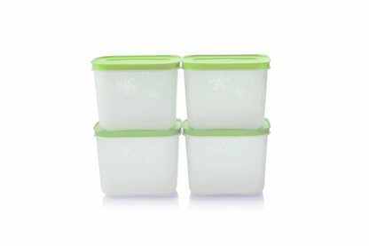 Tupperware Freezer Mate 1.5L Set of 4 Pieces - Green