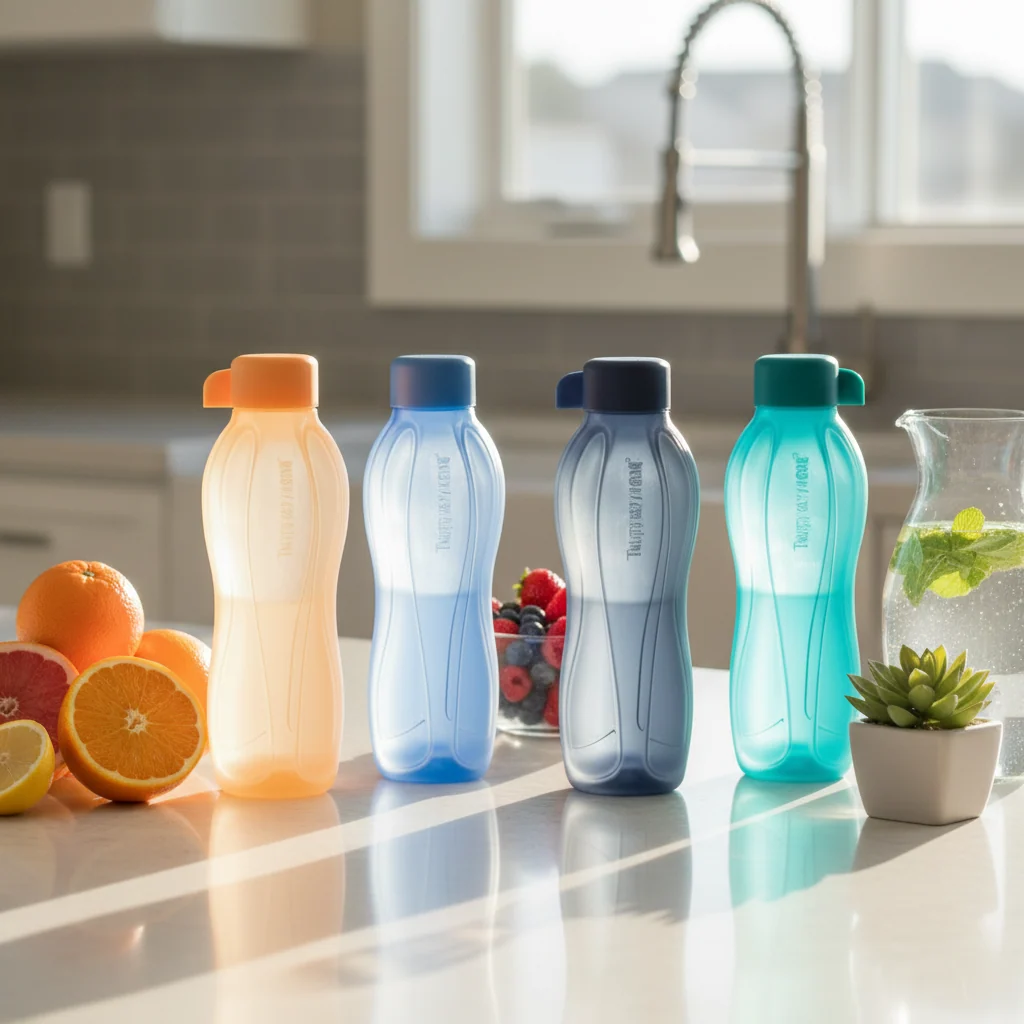 Tupperware Aquasafe Water Bottle 500ml Set of 4