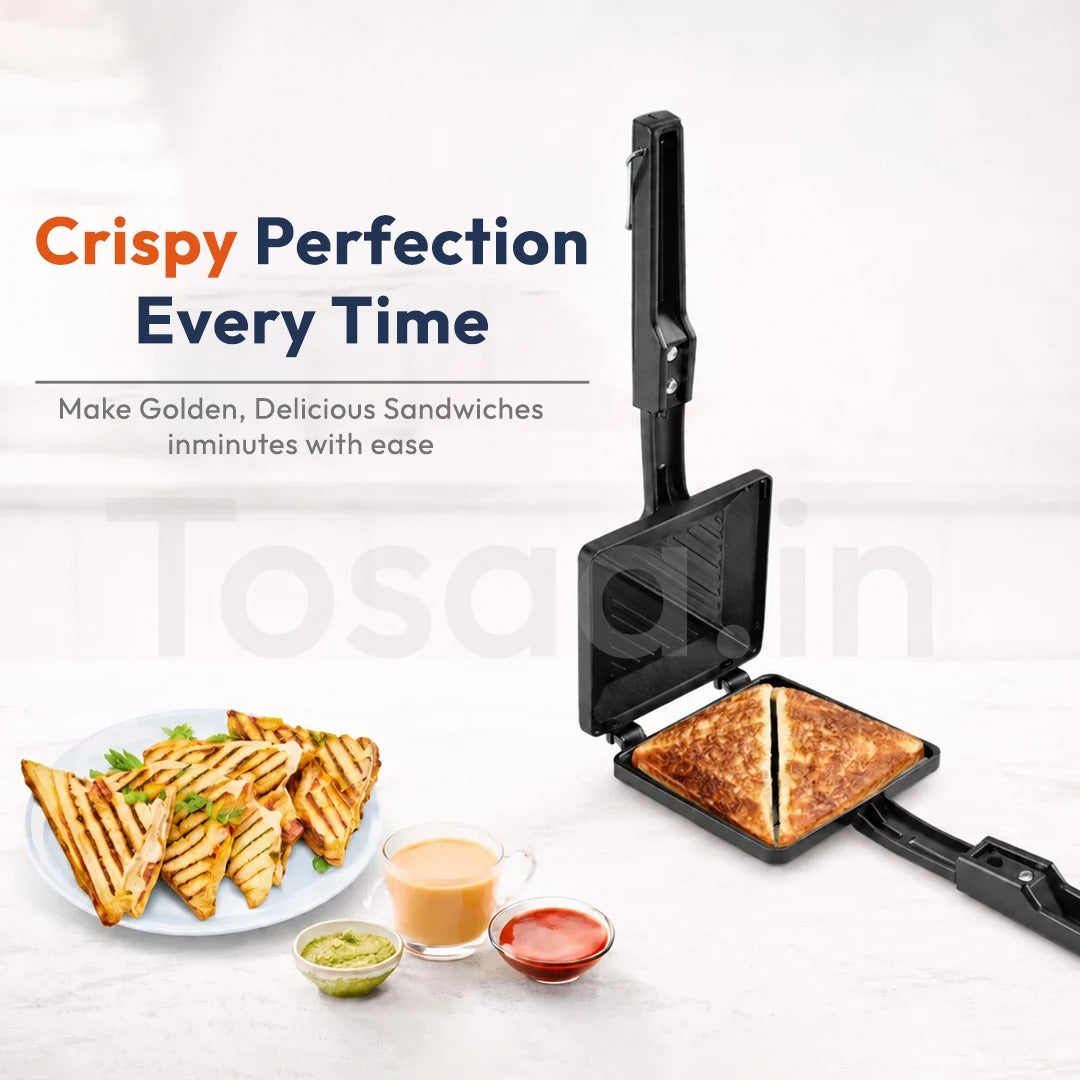 Tosaa Duet 2-Cut Jumbo Sandwich Toaster Gas Non-Stick