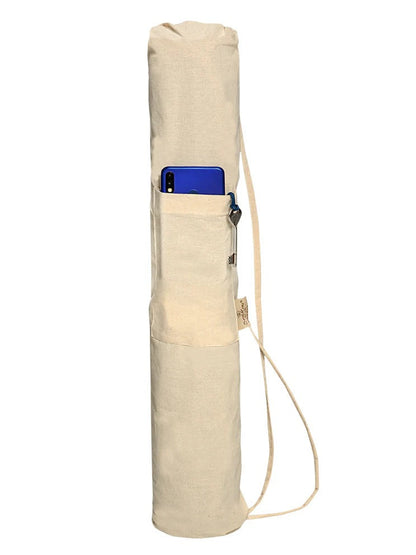 Saral Home Plain Solid Cotton Anti Slip Yoga Mat