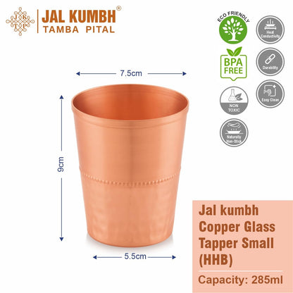 Tosaa Jalkumbh Copper Glass Tapper Small HHB