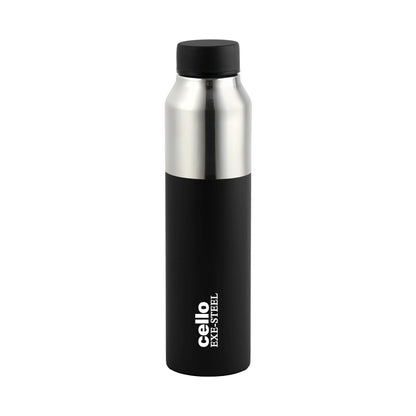 CELLO Arctic Stainless Steel Water Bottle for Office & Daily Use 1000 ml Black