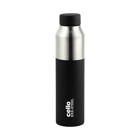 CELLO Arctic Stainless Steel Water Bottle for Office & Daily Use 1000 ml Black