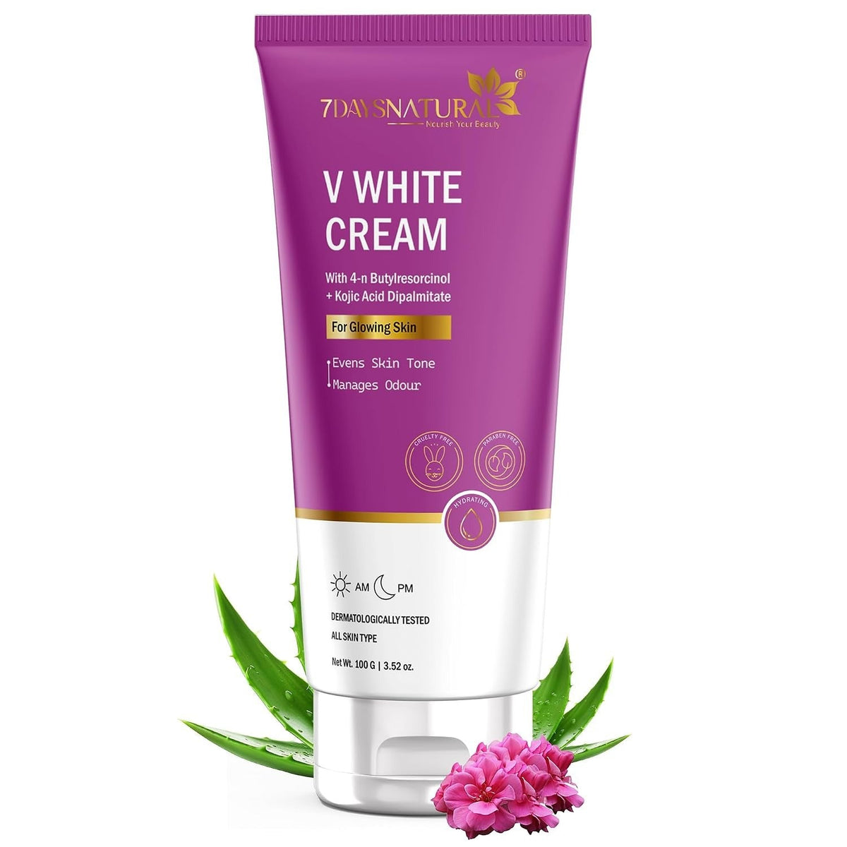 7Days Natural Vagi Glow Whitening Cream - 100 gms