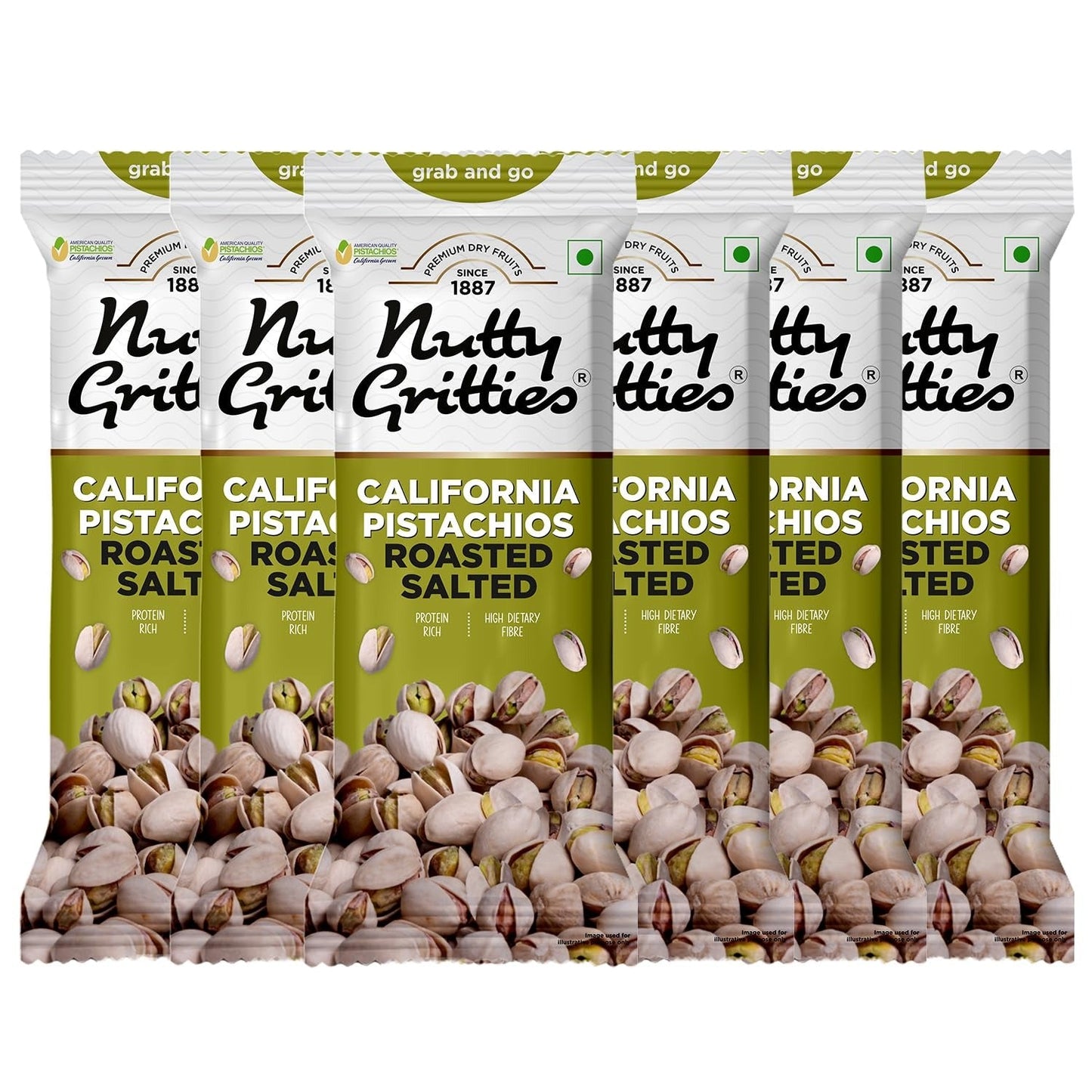 Nutty Gritties California Pistachios Roasted & Salted - 200g