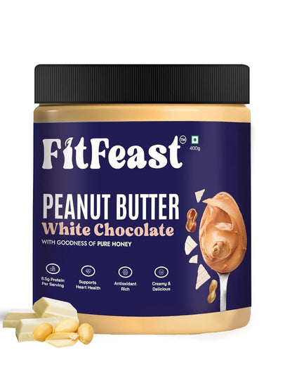 FitFeast White Chocolate Peanut Butter - 400 gms