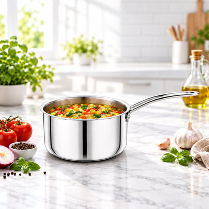Tosaa SS Tri-Ply Sauce Pan without Lid 16cm
