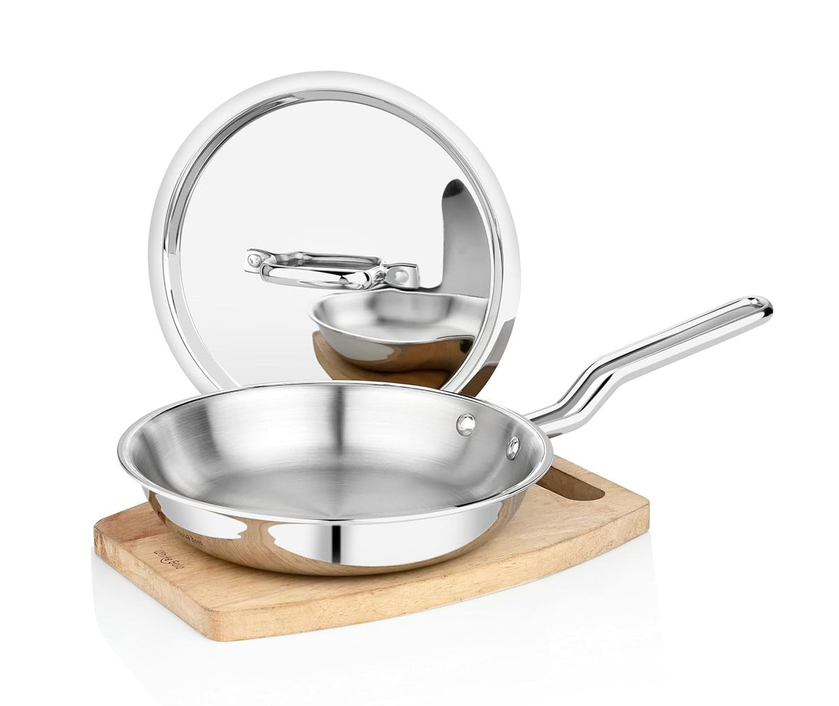 Tosaa SS Tri-Ply Fry Pan with Lid 22cm