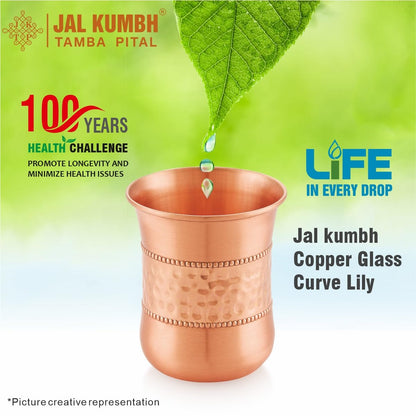 Tosaa Jalkumbh Lily Copper Glass