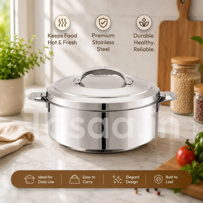 Tosaa Hot & Fresh Thermoware Casserole 19000ml Stainless Steel