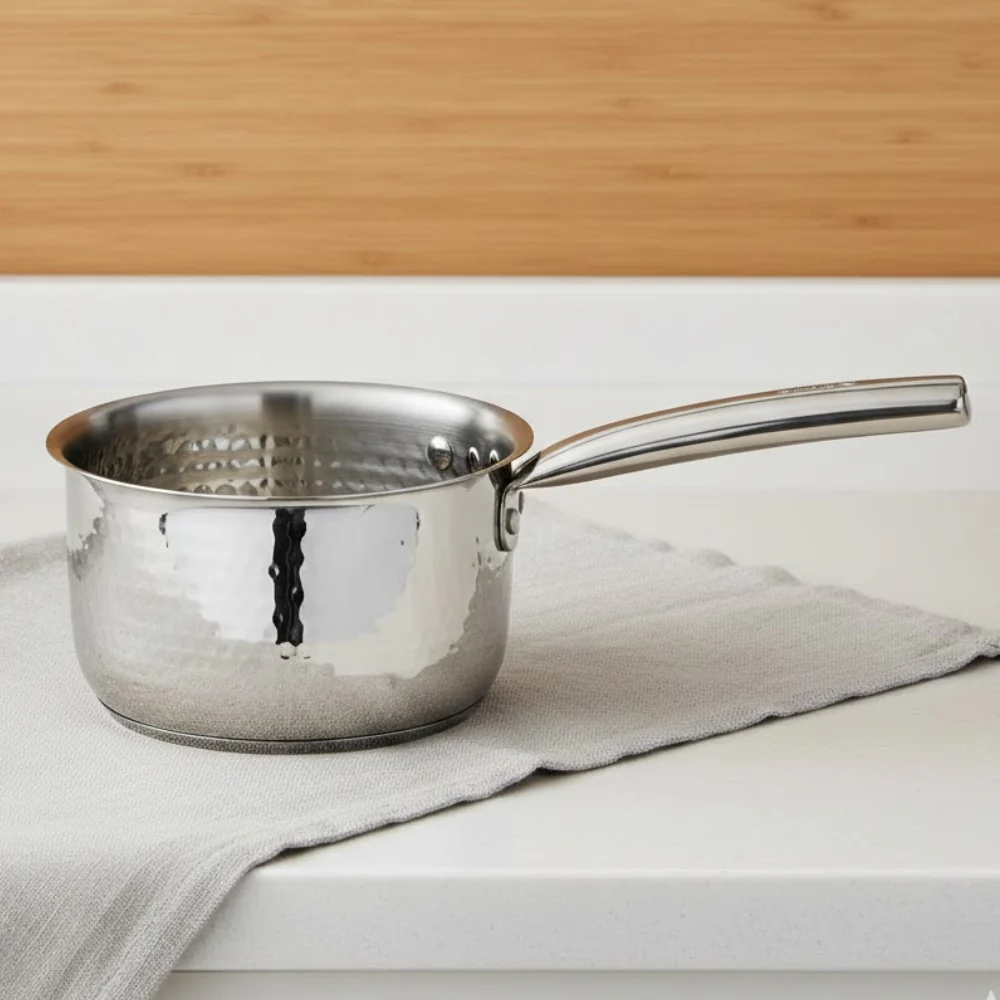 Vinod Claro Heavy Gauge Stainless Steel Hammered Sauce Pan