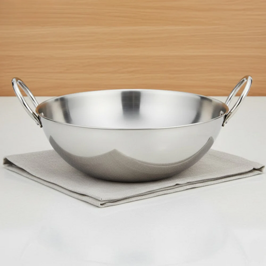 Vinod Claro Heavy Gauge Stainless Steel Hammered Kadai 2.5mm 600ml