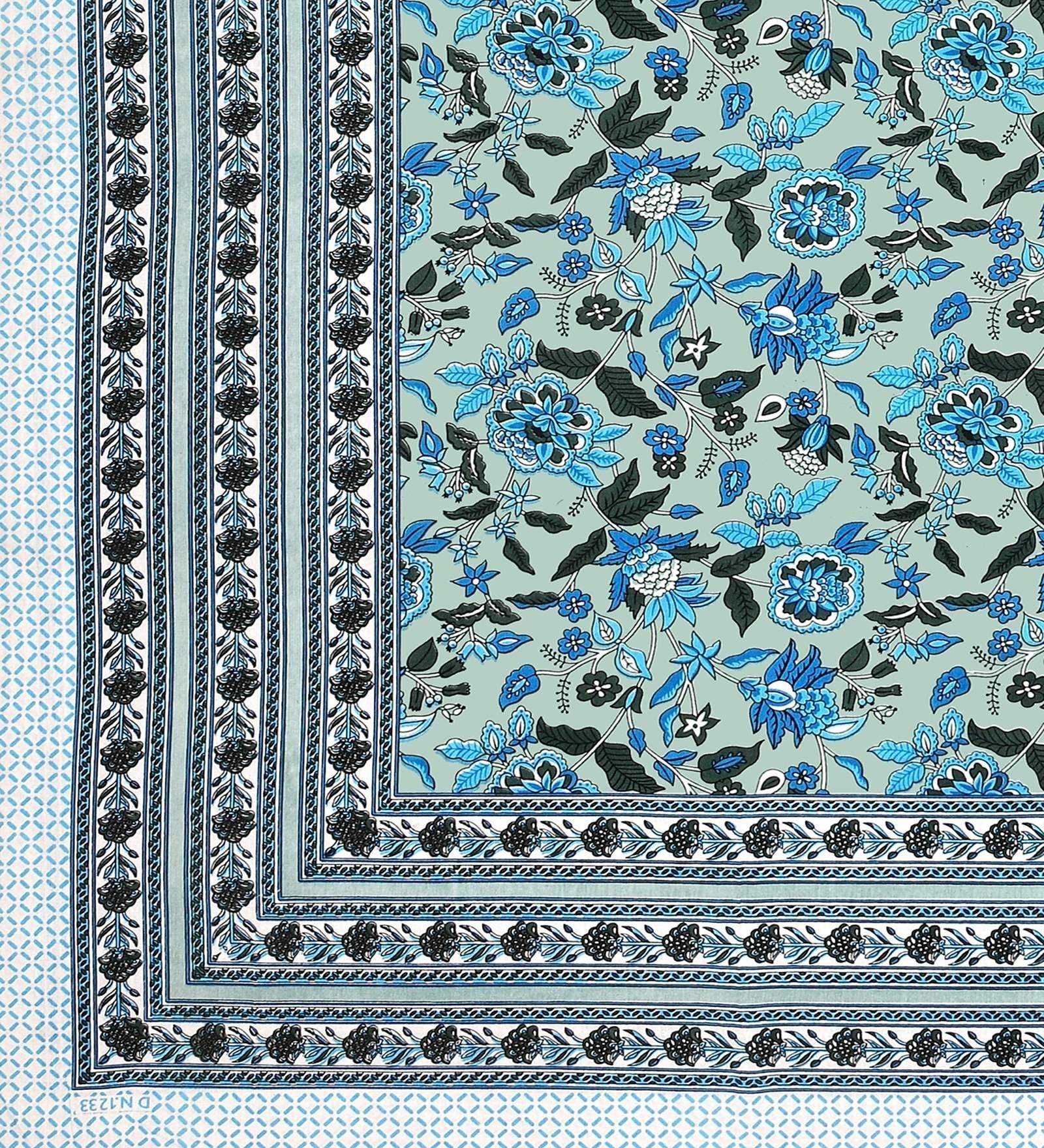 100% Pure Cotton Traditional Printed Bedsheet for Double Bed King Size Bedsheet with 2 Pillow Covers