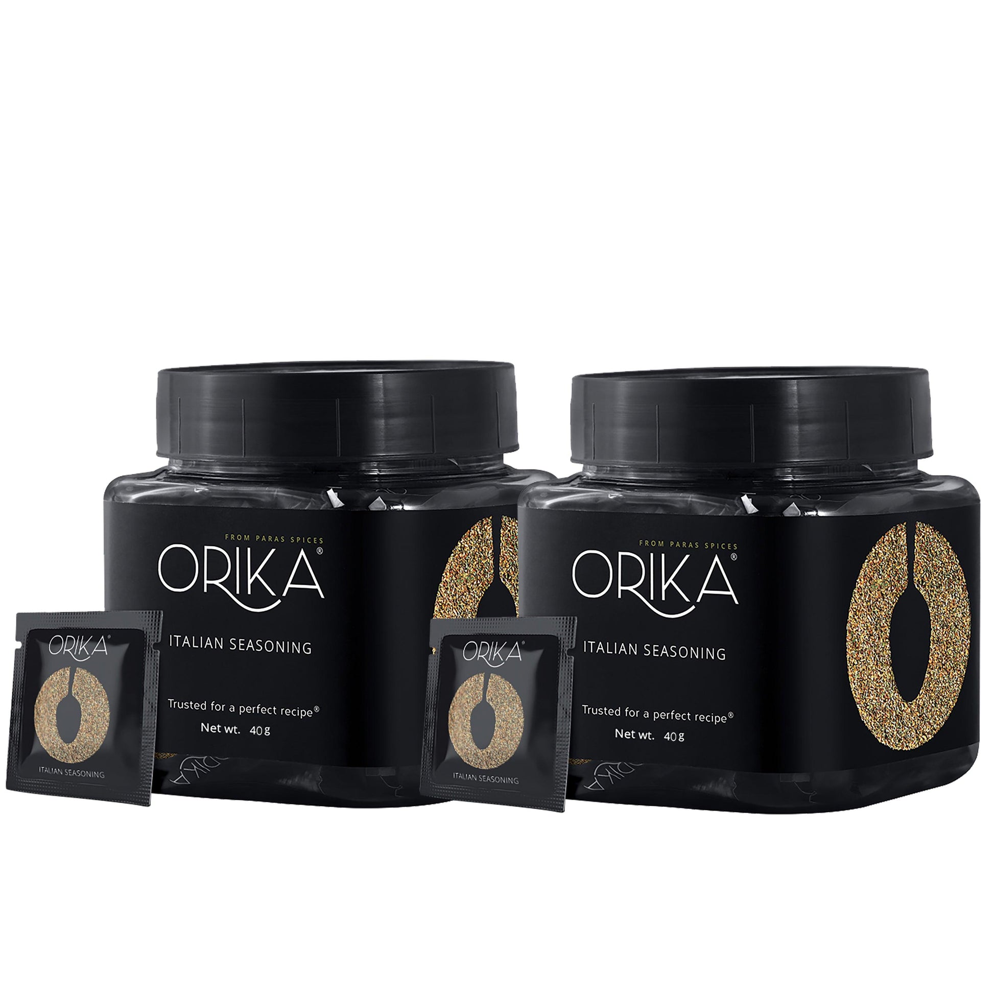 Orika Italian Seasoning Combo, (Pack of 2 Jars, 50 sachets in each jar)