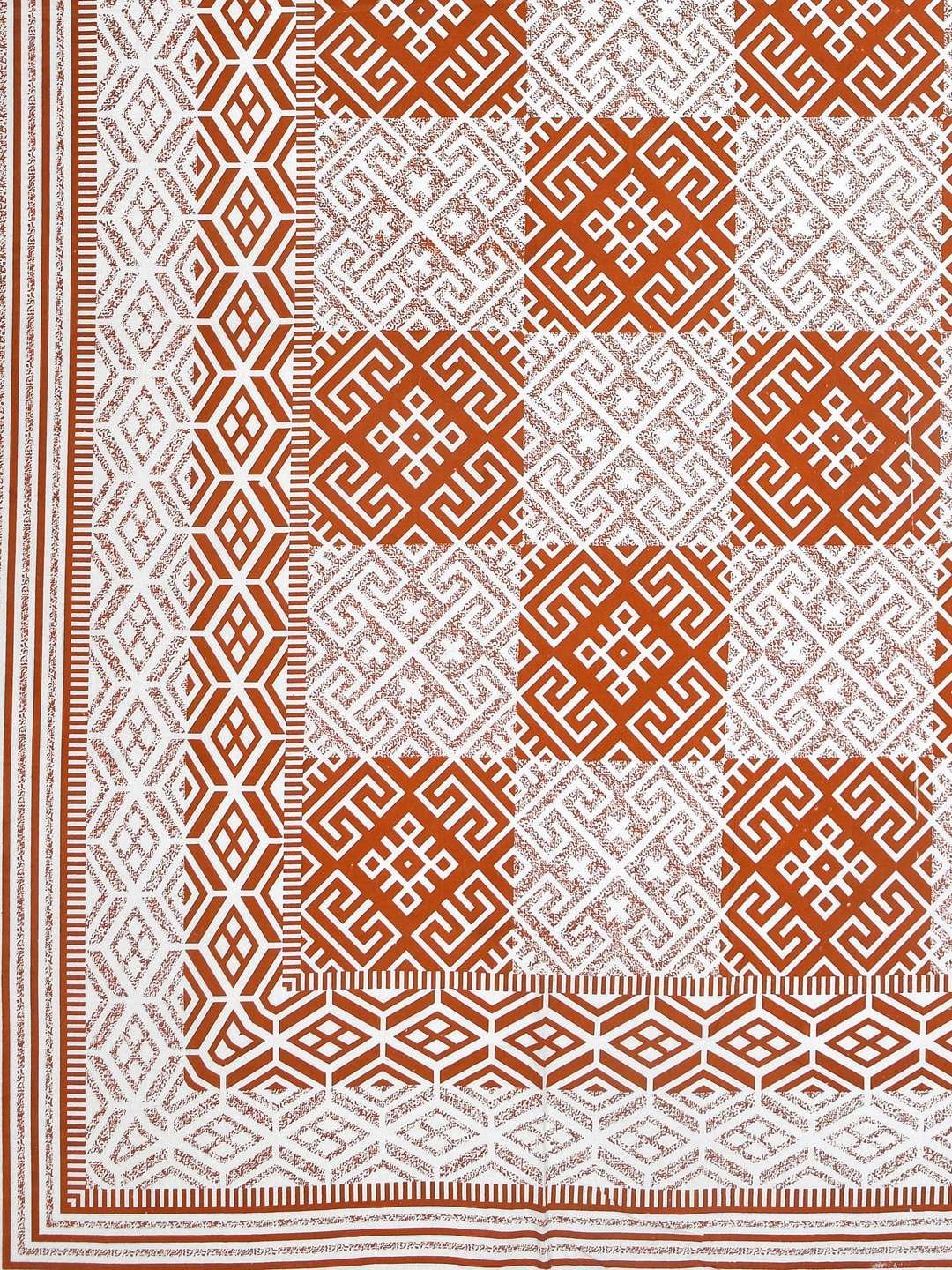 100% Pure Cotton Traditional Printed Bedsheet for Double Bed King Size Bedsheet with 2 Pillow Covers