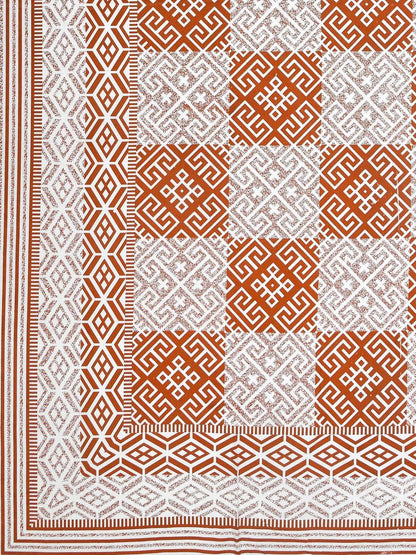 100% Pure Cotton Traditional Printed Bedsheet for Double Bed King Size Bedsheet with 2 Pillow Covers
