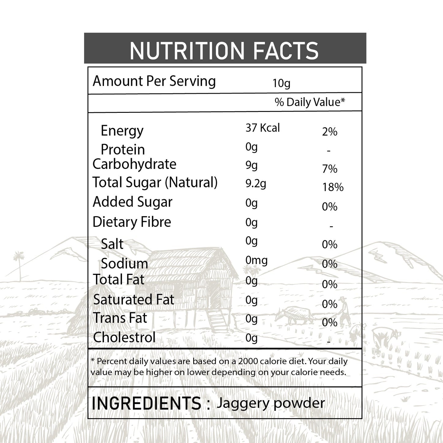 Organic Sugarcane Jaggery Powder