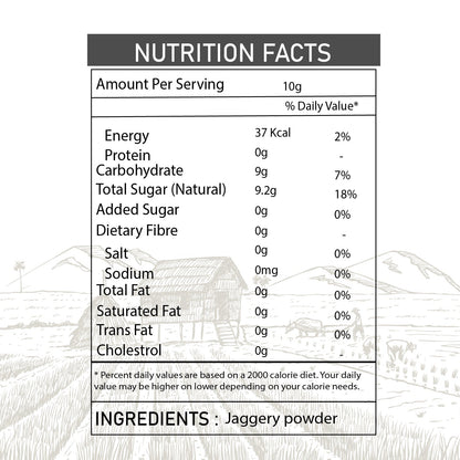 Organic Sugarcane Jaggery Powder