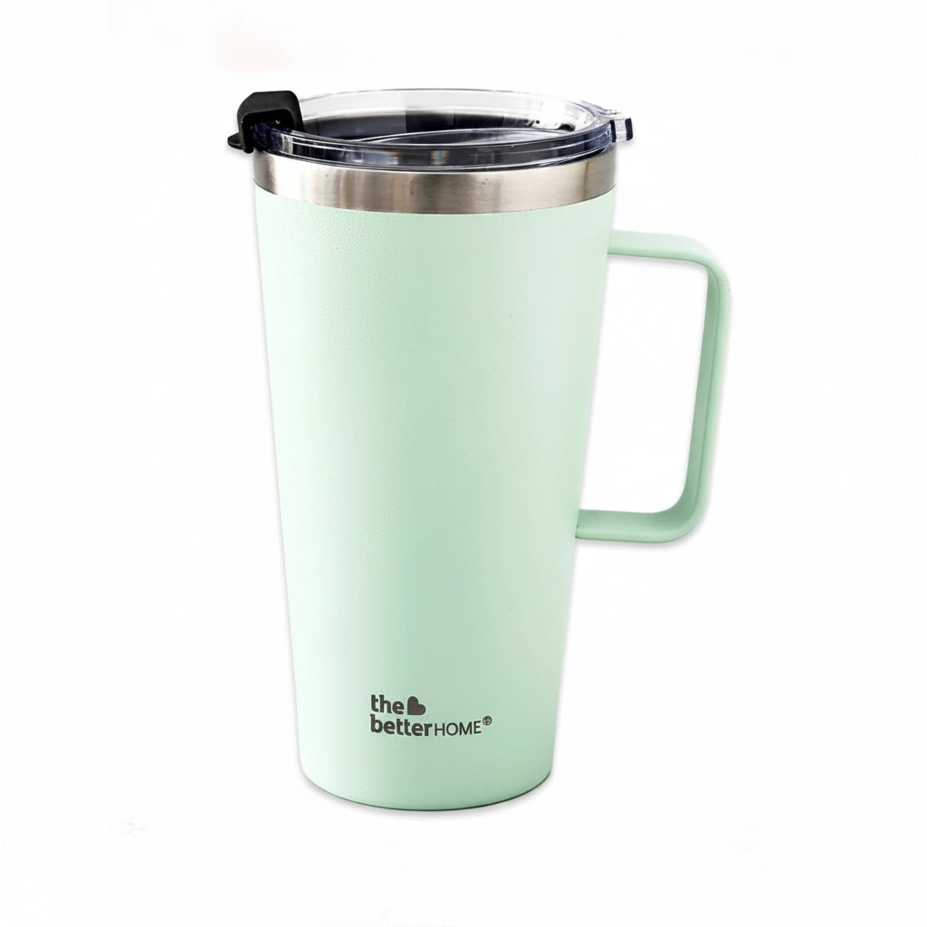 The Better Home 450ml Insulated Coffee Cup Tumbler with Lid | Green
