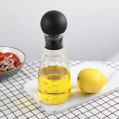 UMAI Glass Oil Dispenser with Leakproof Silicone Lid | 450ml | Glass Oil Bottle