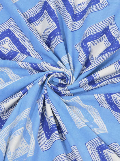 100% Pure Cotton Traditional Printed Bedsheet for Double Bed King Size Bedsheet with 2 Pillow Covers