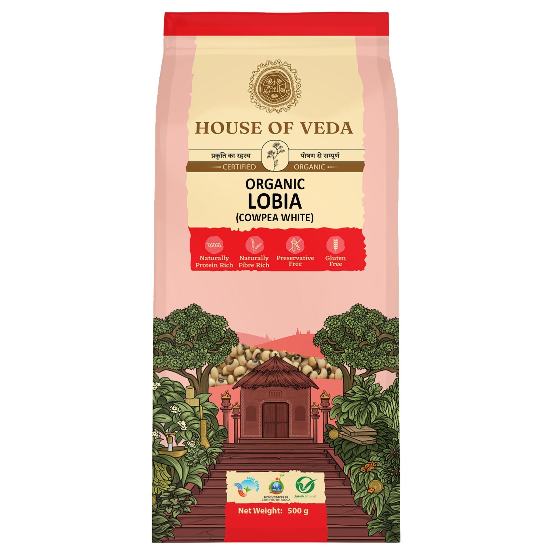 Organic Lobia (Cowpea White) 500g