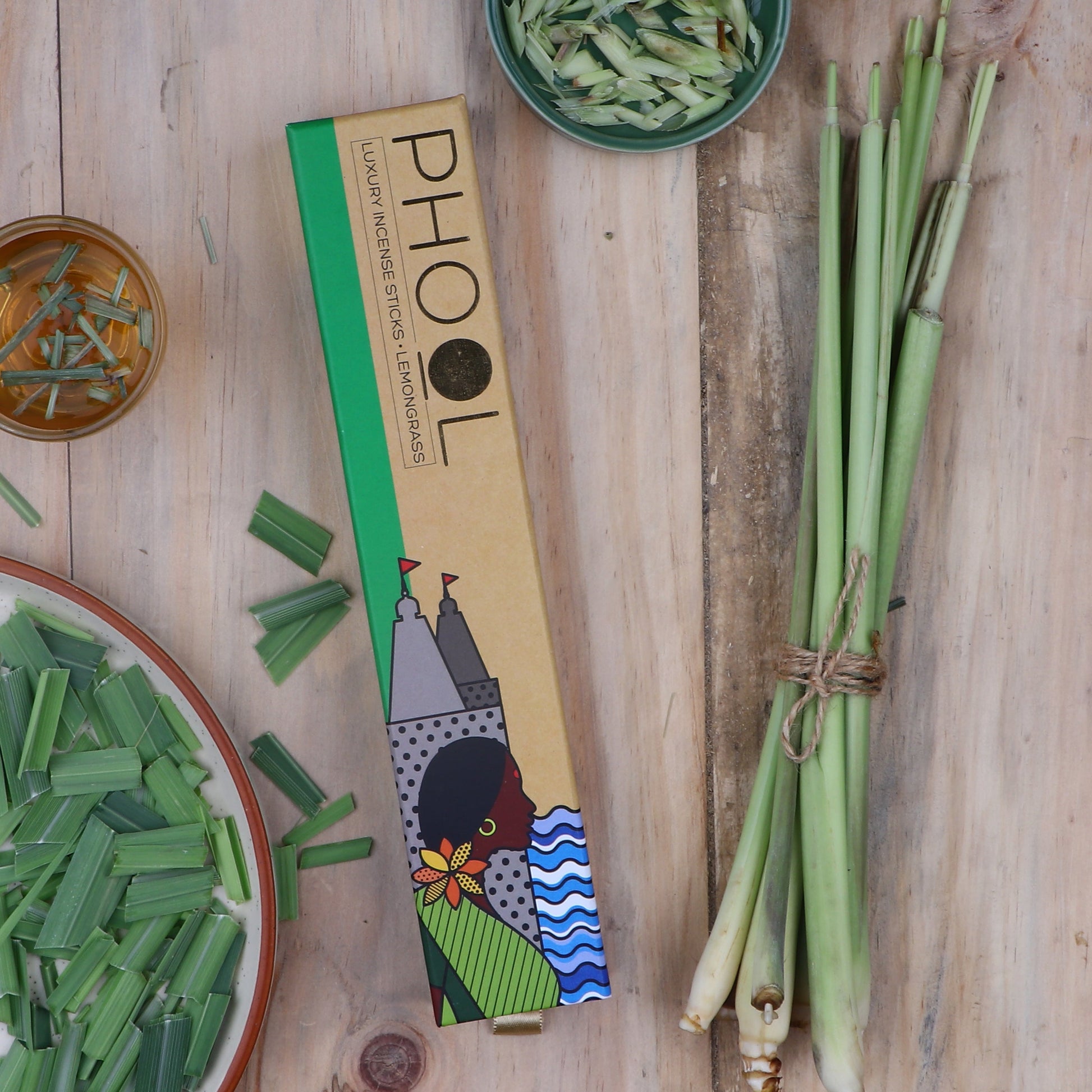 Phool Natural Incense Sticks Lemongrass Bundle Packs