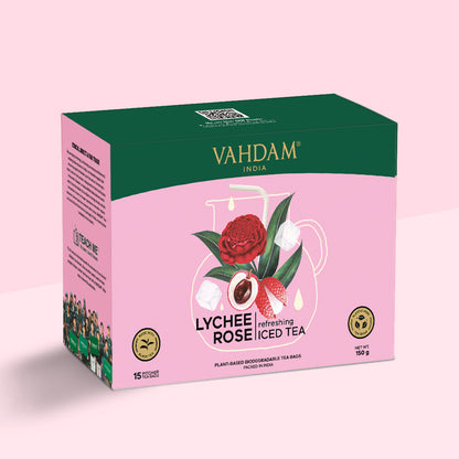 Lychee Rose Iced Tea | 15 Pitcher Tea Bags