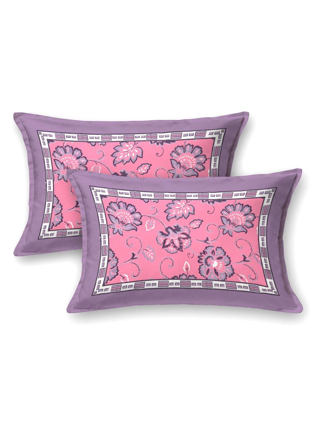 100% Pure Cotton Traditional Printed Bedsheet for Double Bed King Size Bedsheet with 2 Pillow Covers