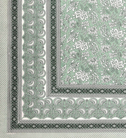 100% Pure Cotton Traditional Printed Bedsheet for Double Bed King Size Bedsheet with 2 Pillow Covers