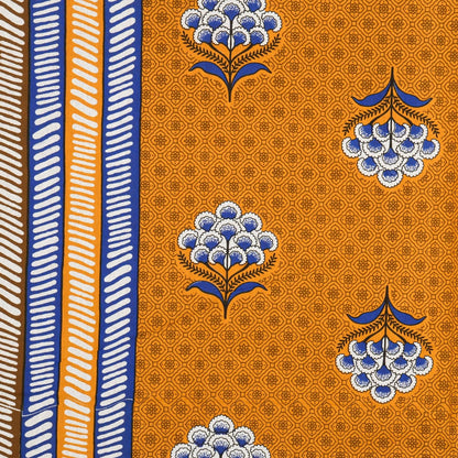 100% Pure Cotton Traditional Printed Bedsheet for Double Bed King Size Bedsheet with 2 Pillow Covers