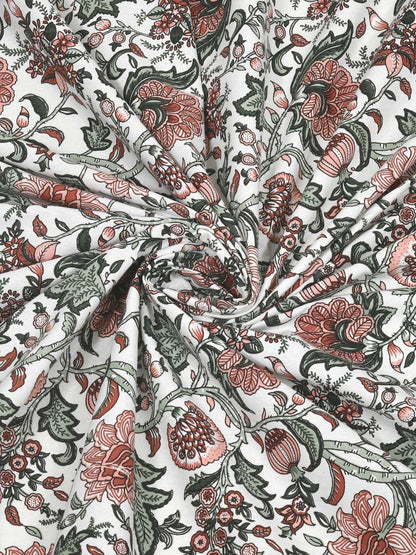 100% Pure Cotton Traditional Printed Bedsheet for Double Bed King Size Bedsheet with 2 Pillow Covers