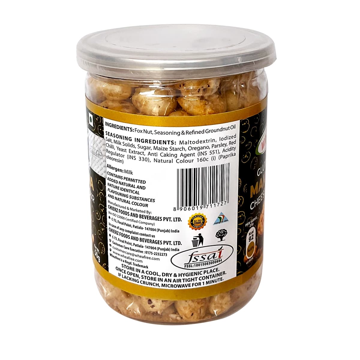 Gluten Free Makhana - Cheese Flavour (50g)