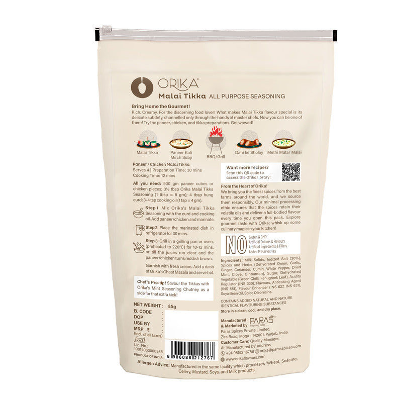 Orika Malai Tikka All Purpose Seasoning 85 Gm