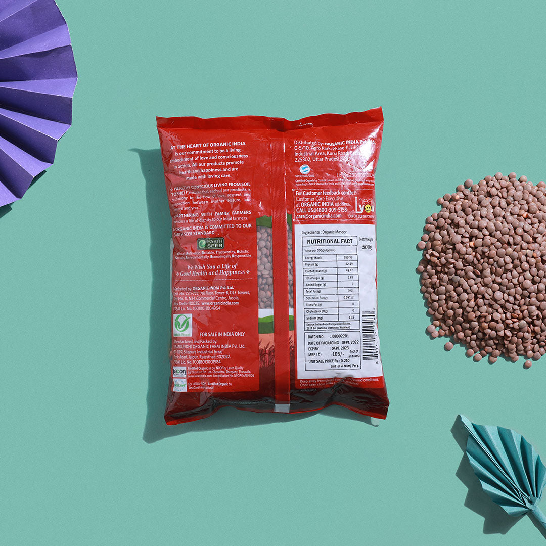 Masoor Dal Whole (With Skin) 500g
